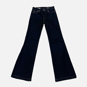 Gap 1969 Authentic Flare Dark Indigo Wash Women’s Jeans Size 27R (27 X 33) EUC